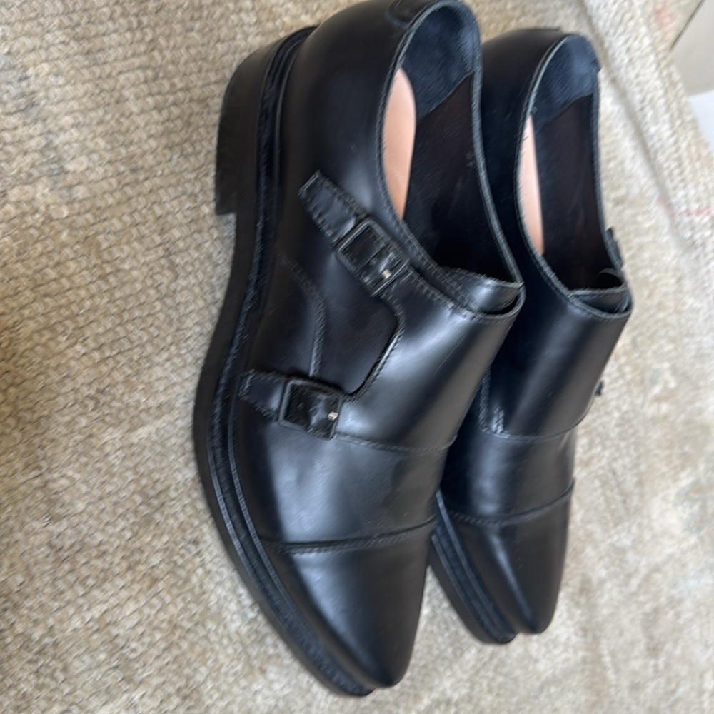 Acne Black Leather Oxfords with Sleek Design - Picture 3 of 3